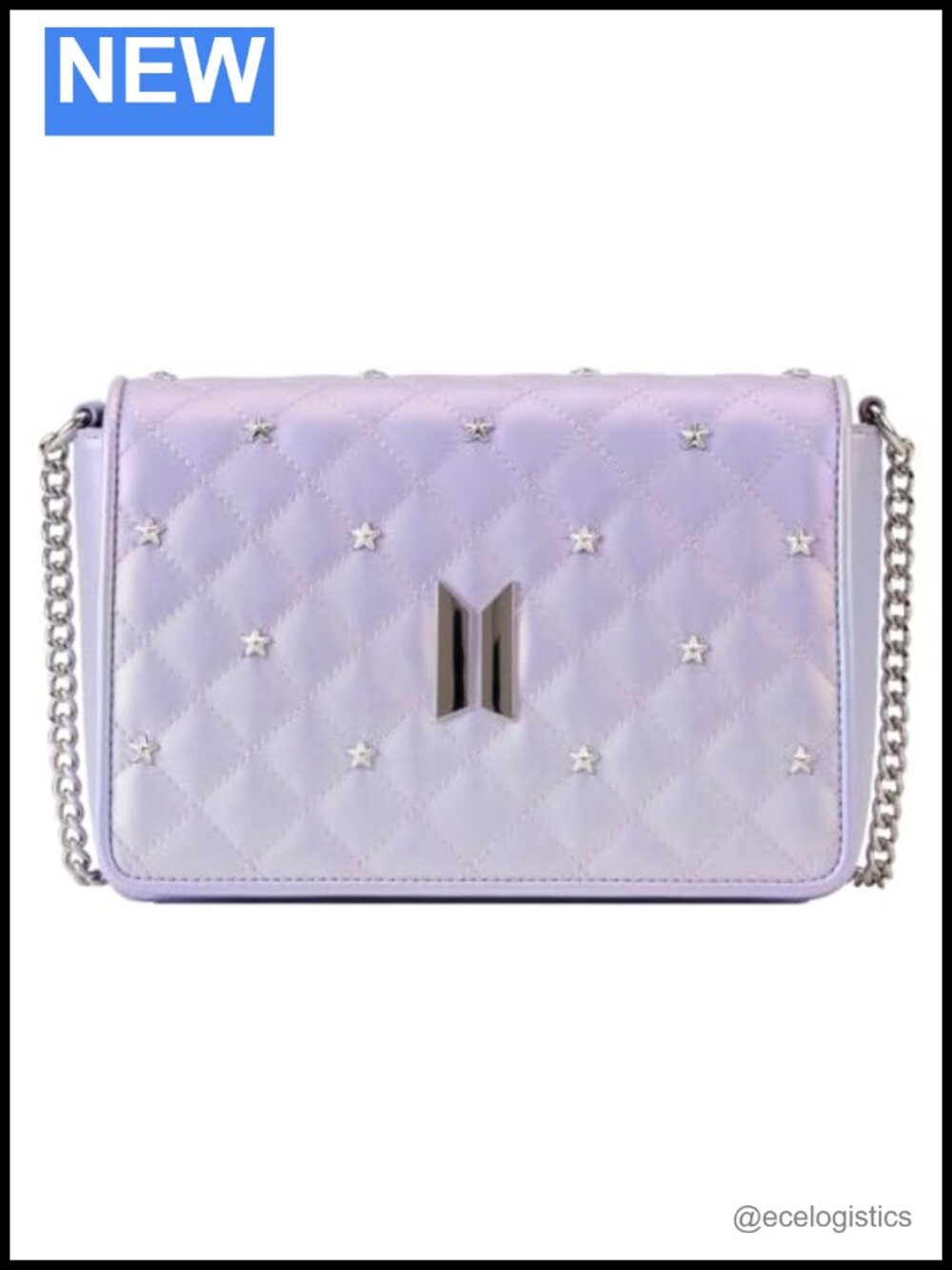 Loungefly BTS Iridescent Purple Faux Leather Crossbody Bag